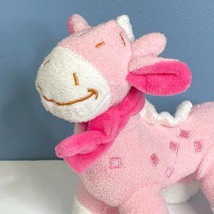 Beautifully Detailed‎ Adorable Pink Giraffe Lovey 8" Plush Stuffed Animal Toy